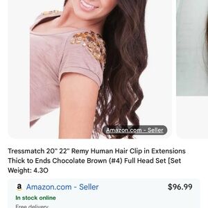 Chocolate Brown Remy Hair Extensions